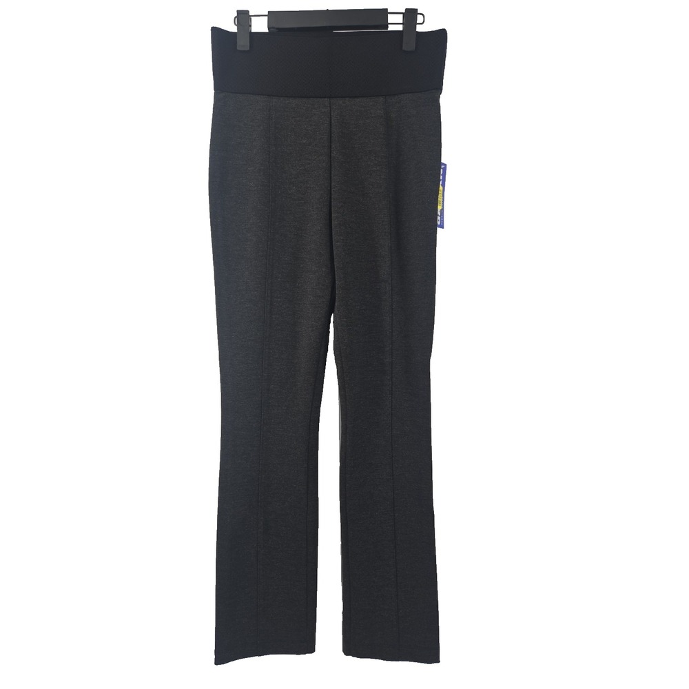NYGARD SLIMS Women's Charcoal Heather Medium Pull-On Ponte Knit Pants New